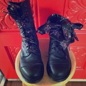 Fold Down Combat Boots